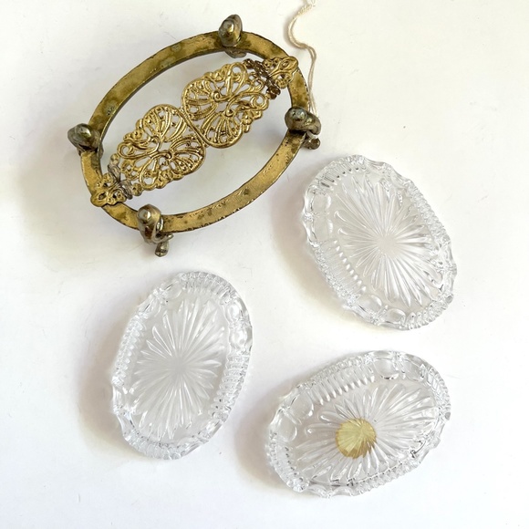 VTG Bleikristall 4PC Trinket Holder - Picture 12 of 16